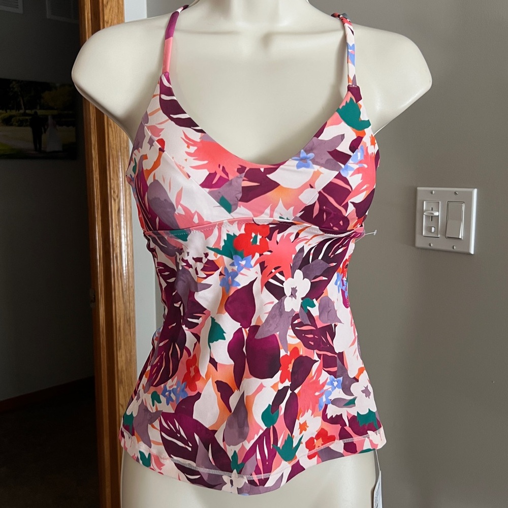 NEW Athleta XXS A C Daybreak Triangle Tankini Top